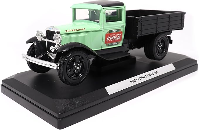 Motor city classics Coca-Cola Diecast Collectible | 1931 Ford Model AA (Green Version) 1:24 Scale 424024 Officially Licensed