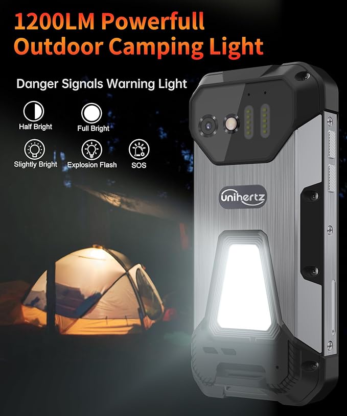 8849PRO Tank Mini,4.3" Android 13 Outdoor Rugged Smartphone Unlocked,Waterproof 4G Mobile Cell Phones with Camping Light,24GB RAM+256GB ROM,5800mAh/GPS/OTG(Support T-Mobile& Verizon Only)
