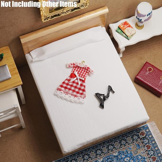 Odoria 1/12 Miniature Single Bed Dollhouse Furniture Accessories