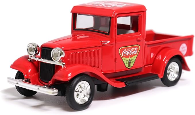 Motor city classics Coca-Cola Diecast Collectible | 1934 Ford Pick-Up 'Refresh Your Guests' | 1:43 Diecast Scale Model 443031 | Officially Licensed Coca-Cola Diecast
