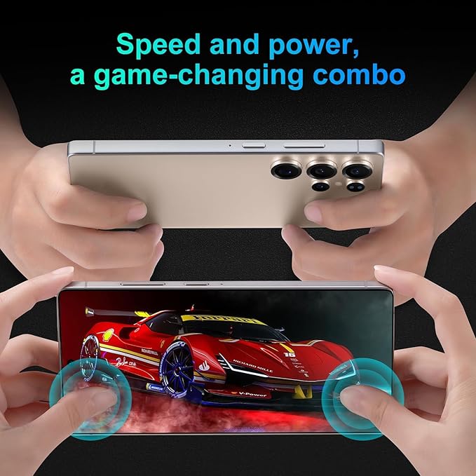 5G Unlocked Cell Phone,12+512GB Memory Android Phone,108MP Zoom Camera, Android 15 Smartphone,Build in G Pen, 6.8“ HD Screen,7000mAh Battery Life, Dual SIM/Face ID/GPS (Titanium Gold)