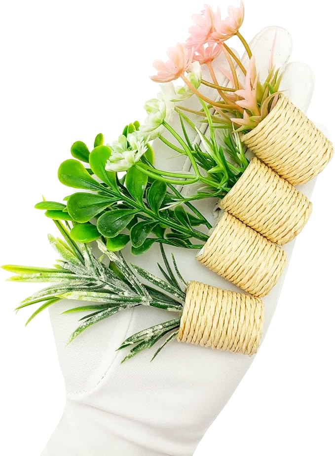 4Pcs Miniature Potted Plant Flowers Trees Basket Artificial Bonsai for 1:12 Mini Dollhouse Fairy Garden Scene Model Micro Landscape Decoration