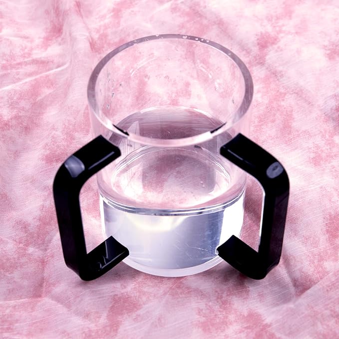 KoMvzyl Judaica Hand Washing Cup with Dual Handles, 5" Acrylic Wash Cup for Jewish Ritual