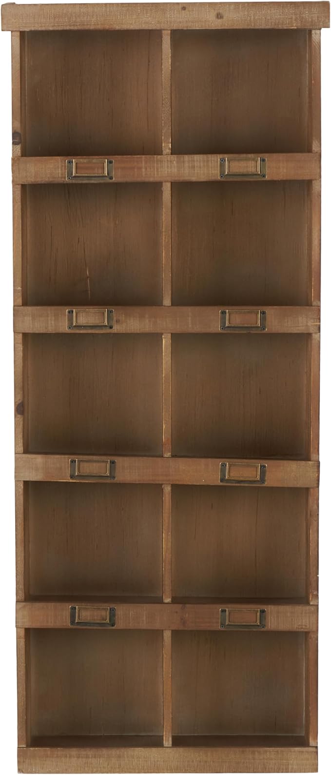 Deco 79 45887 Wall Shelf, Brown,18"L x 7"W x 42"H