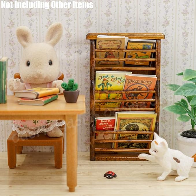 Odoria 1/12 Miniature Books 6Pcs Dollhouse Decoration Accessories
