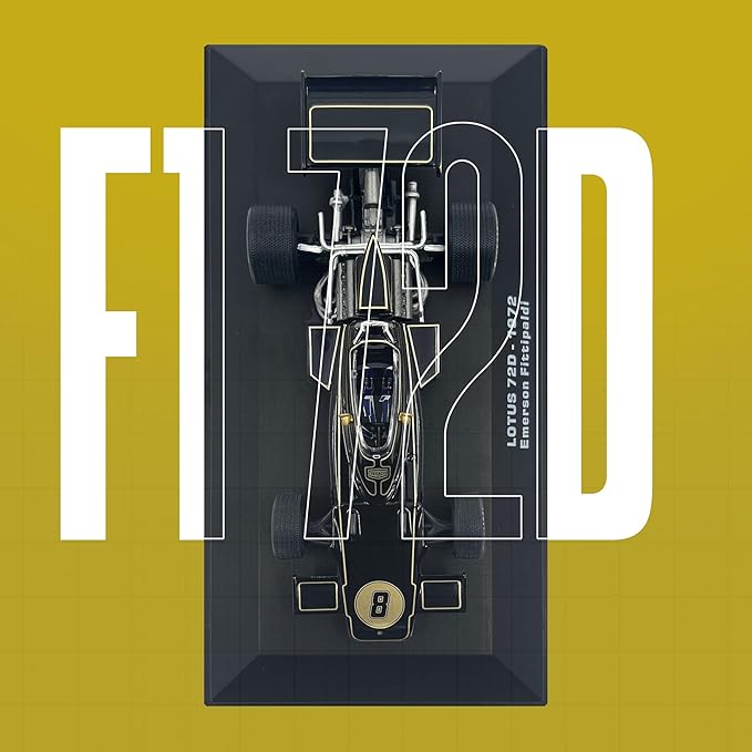 1:43 F1 Team 72D - 1972 Collection Formula 1 Race 8# Model Inspired by Emerson Fittipaldi Diecast Collectible Model
