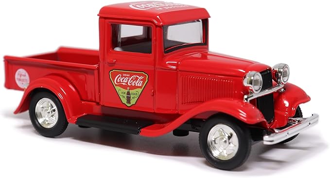 Motor city classics Coca-Cola Diecast Collectible | 1934 Ford Pick-Up 'Refresh Your Guests' | 1:43 Diecast Scale Model 443031 | Officially Licensed Coca-Cola Diecast