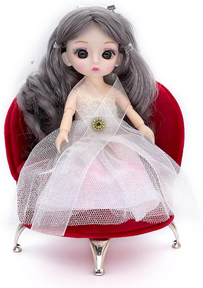 Yikko 1/6 Sofa Cushions for Dollhouse Living Room or Bedroom Decor, 12inch Dolls Accessories, Furniture for Blythe-Doll, Gift for Women Jewelry Box(A31-YS32)