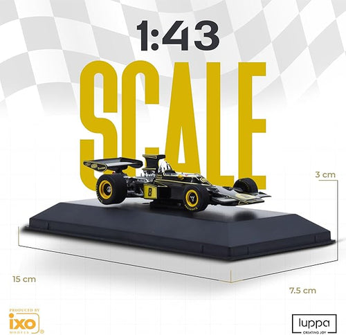 1:43 F1 Team 72D - 1972 Collection Formula 1 Race 8# Model Inspired by Emerson Fittipaldi Diecast Collectible Model