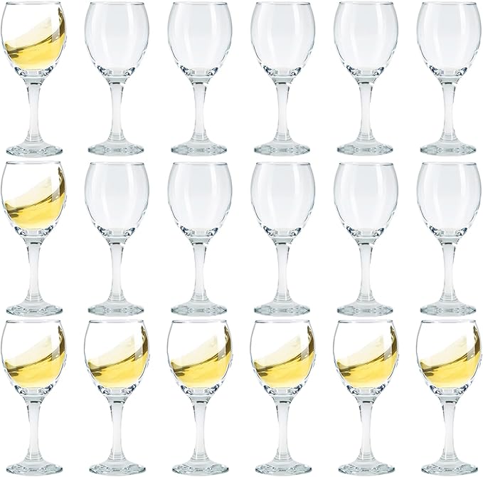 Limoncello Glasses Shot Glasses with Stem, Cordial Glasses Port Wine Glasses 4.5 oz/130ml (set of 18)