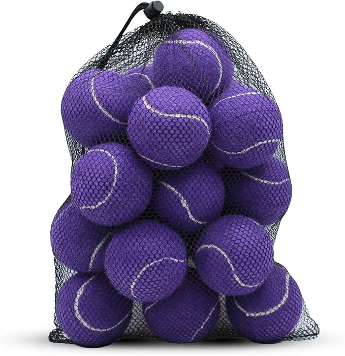 SHYUJAJIE Tennis Balls, 20 Pack Training Tennis Balls,High Elasticity Practice Tennis for Beginner, Exercise Playing Balls for Pet Dog