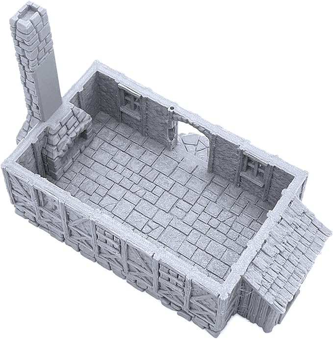 Perfectly Normal House by Printable Scenery, 3D Printed Tabletop RPG Scenery and Wargame Terrain 28mm Miniatures