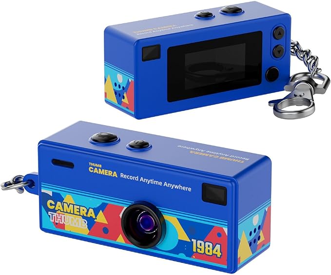 Mini Camera Keychain, 1984 Retro Portable Thumb Camera, Keychain Cameras
