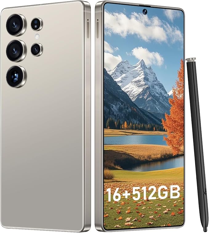 OEJBK I25 Ultra: Powerhouse 16GB/512GB, 2-Day 7000mAh Battery, Huge 6.99" Android 14 Phone w/Built-in Stylus - Your All-in-One Device The Superior Choice (Titanium Gray)