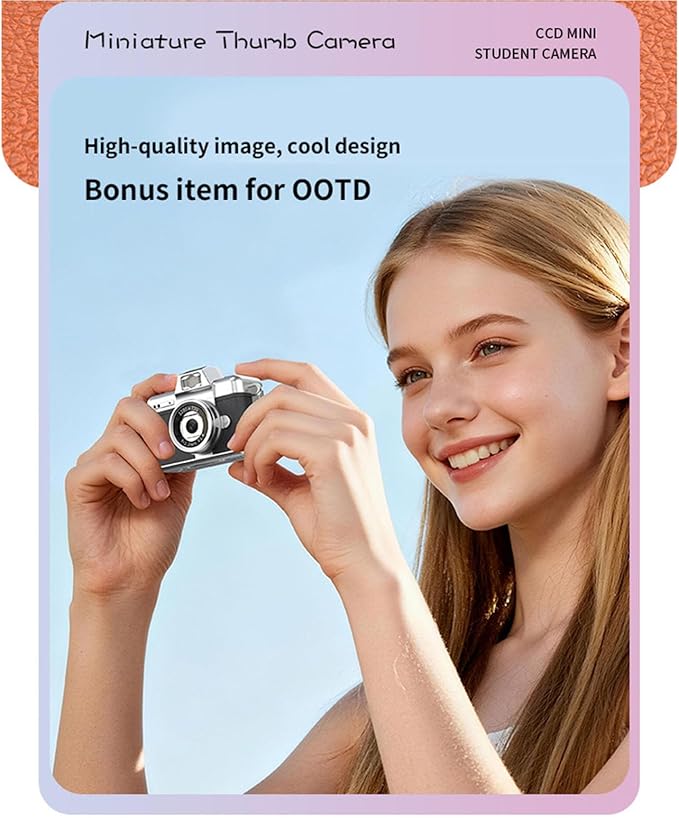 Extreme Small Thumb Camera Keychain Feature Easy Appendage to Purses Jackets for Unpremeditated Periods Photography Thumb Camera