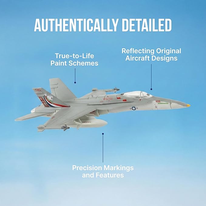 Daron Worldwide Trading F/A-18C VFA131 Wildcats Vehicle,Silver