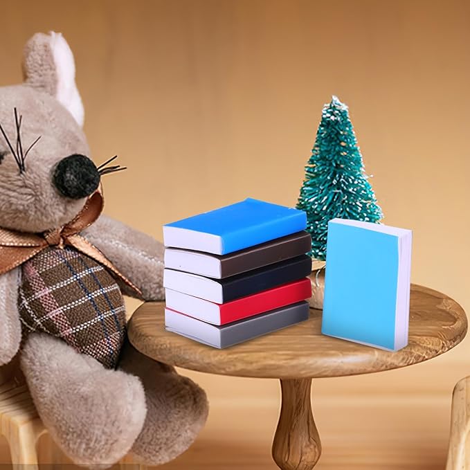 Miniature Dollhouse Books 32Pcs Colorful Tiny Mixed Color Mini Books 1 12 Scale Small Doll Accessories for Dollhouse Decoration and Craft