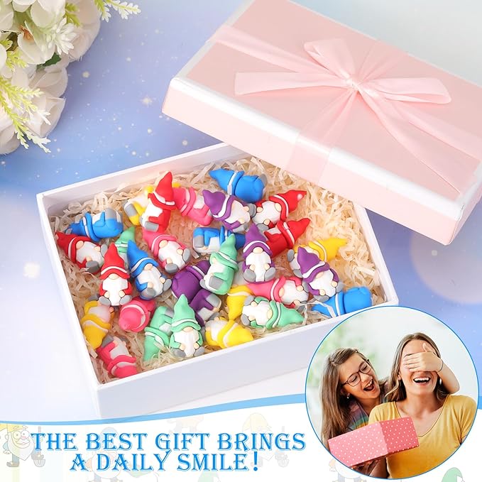 15 Pcs Mini Gnomes Figurines Tiny Fairy Resin Gnomes Statue Garden Bulk for Goody Bag Stuffers Filler Party Favors Gifts Decor Dwarf Statues Garden Dollhouse Micro Landscape Accessories