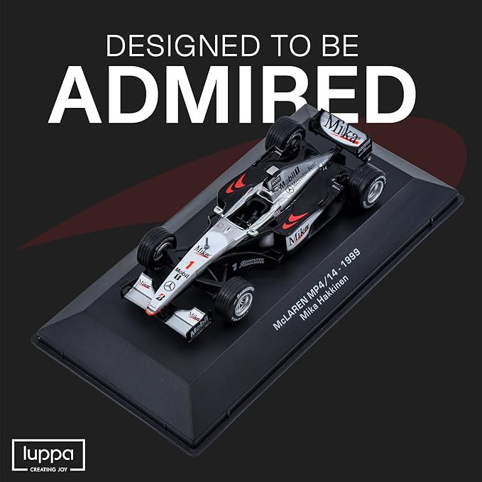 LUPPA 1:43 F1 Team MP4/14-1999 Collection Formula 1 Race # Model Inspired by Mika Hakkinen Diecast Collectible Model