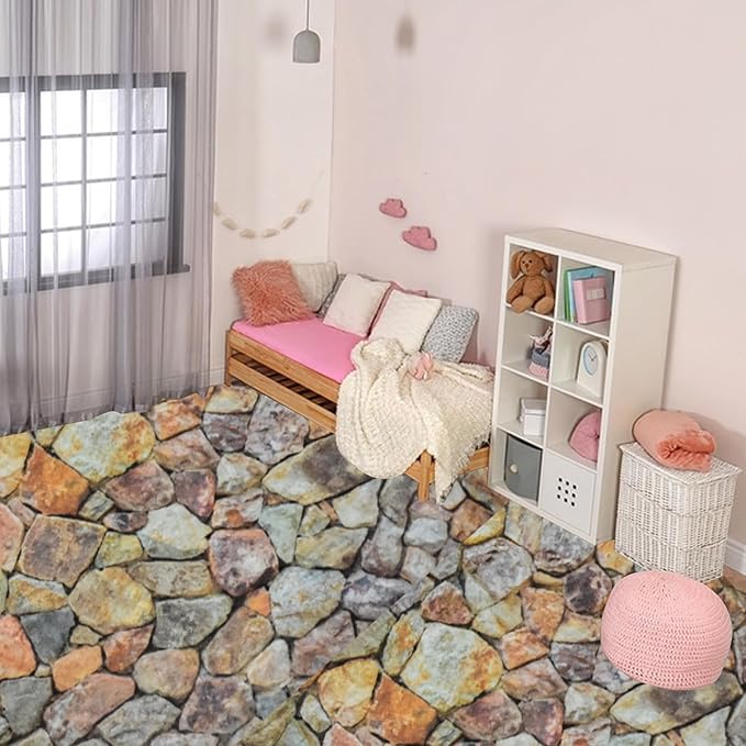 60 Sheets Self-Adhesive Dollhouse Wallpaper Flooring Aesthetic Stickers for Dollhouse Accessories Scrapbooking Journaling Junk Journal Cottagecore