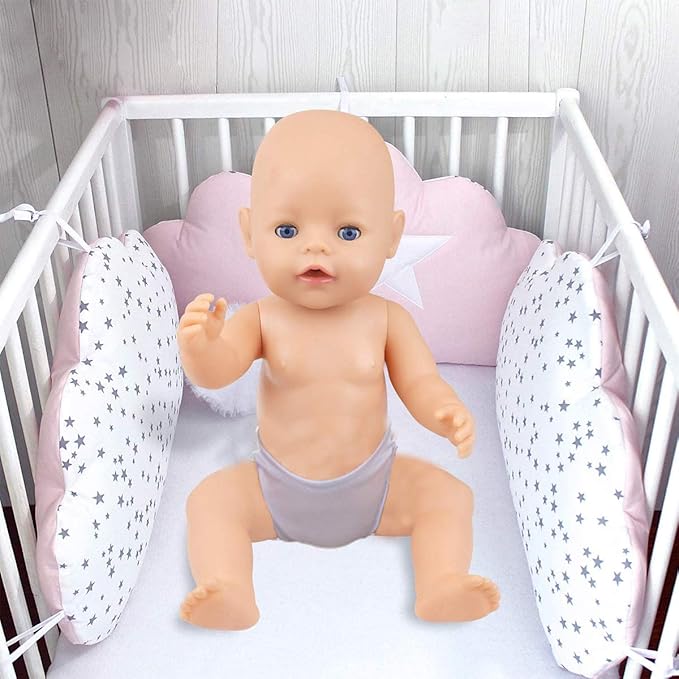 DC-BEAUTIFUL 16 Pcs Baby Doll Diapers Underwear Set Fits 14 Inch to 18 Inch Dolls, 16 Different Doll Underwear Set for Infant Baby Dolls