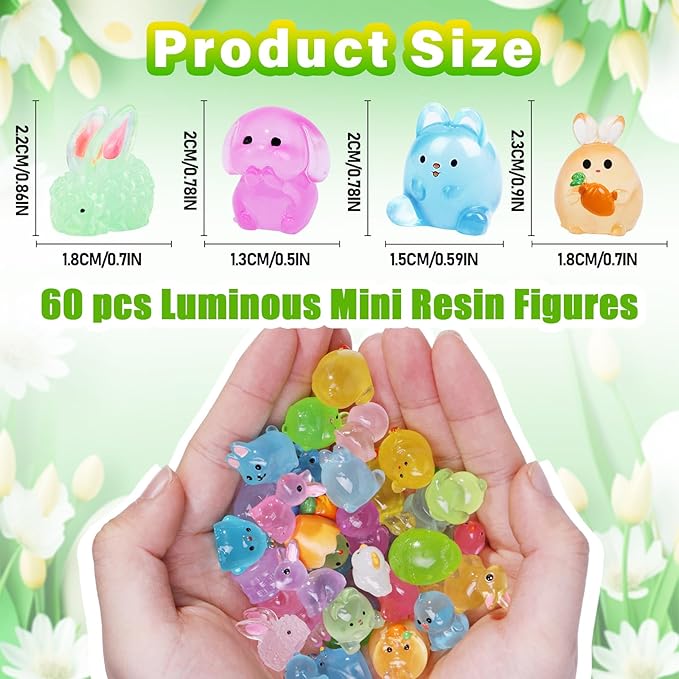 120 Pcs 4th of July Luminous Mini Resin Ducks 3 Colors Patriotic Tiny Ducks Figures to Hide Miniature Figures in The Dark for Independence Day Memorial Day Party Gifts Decorations