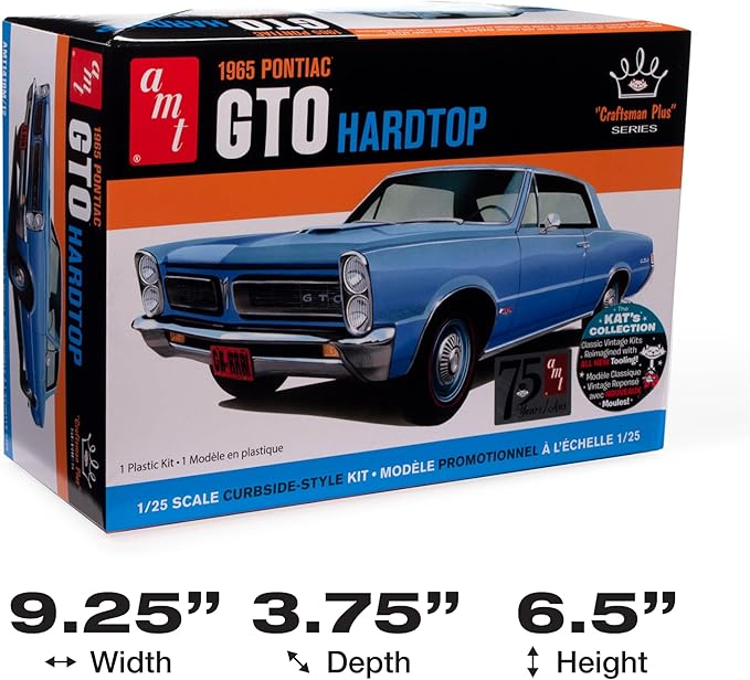 AMT 1965 Pontiac GTO Hardtop Craftsman Plus 1:25 Scale Model Kit