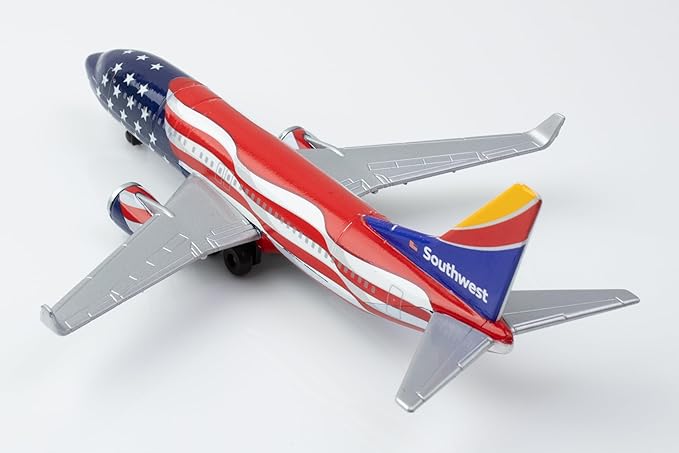 Daron Toy Airplane – Southwest Freedom One Livery – Die-Cast Metal Model Airplane with Plastic Parts, Officially Licensed Collectible Toy for Kids Ages 3+