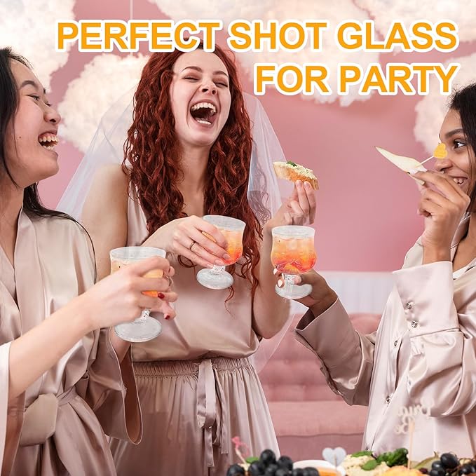 36 Pcs Shot Glass Bulk Set 1.5 oz Mini Cute Shot Glasses Cordial Glasses with Stem Sherry Glasses Clear Shot Glassware for Wine Liqueur Tequila Whiskey Beverage Wedding Party Bar Supplies