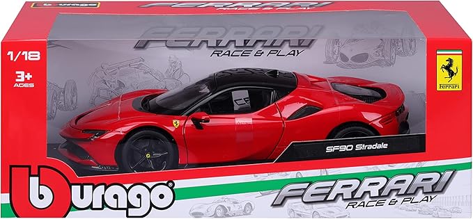 Bburago 1:18 R&P SF90 Stradale, Red