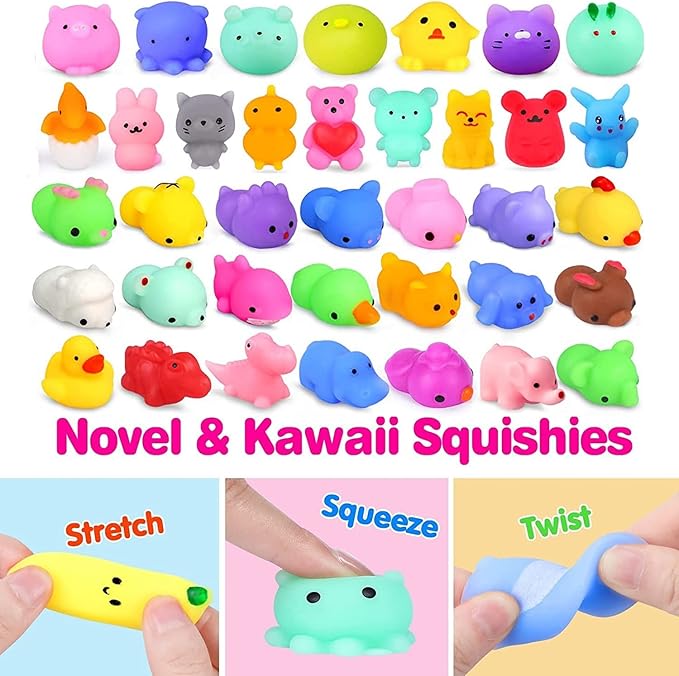 125 Pcs Party Favors for Kids 4-8, Pop Fidget Bulk Toys, Pinata Goodie Bag Stuffers, Treasure Box Toys, School Classroom Rewards, Treasure Chest Prizes, Goody Bag Filler