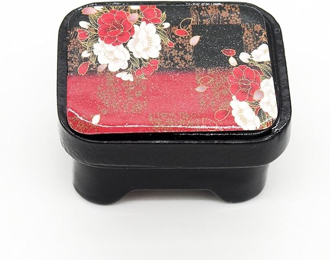 Odoria Dollhouse Bento Box Miniature: 1/12 Scale Japanese Lunch Container for Kitchen Dining Room - Mini Traditional Food Accessories Black and Red