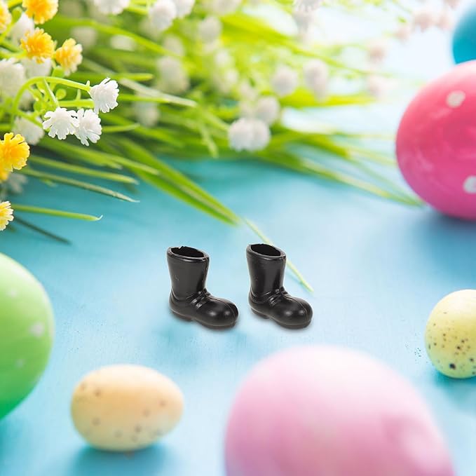 Gatuida Miniature Santa Claus Boots - 100 Pcs Dollhouse Christmas Shoes Models for DIY Crafts and Decorations, Perfect for Holiday Centerpieces and Festive Projects