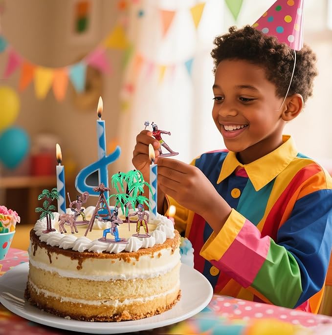 31Pcs Native American Village Playset, Assorted Indigenous People Figures with Tepee, Totem Pole, Fence, Trees, Animals, Tribal Cultural History Educational School Project Toys for Kids