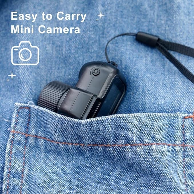 Galatee Keychain Camera, 1080P mini Pixel Camera, Micro mini DV/Camcorder, Portable Chain with Eight Filters, Long Battery Life for Indoor and Outdoor use (No Memory Card)