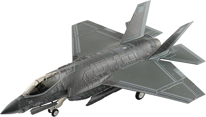 Hobbymaster | 1:72 Scale Model Military Aircrafts | F-35C Black Chrome XE-105/168842, US Navy, August 2022 | Model HA6212