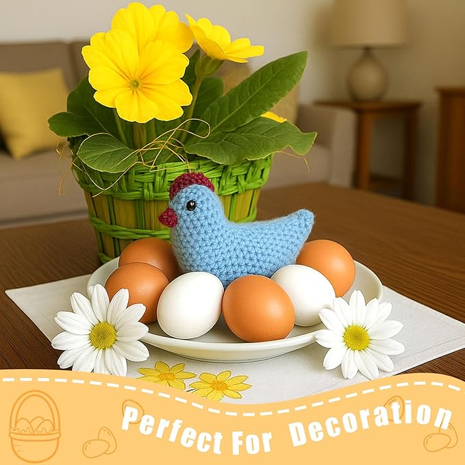SallyFashion Wooden Fake Eggs, 9 Pieces 2 Colors Wooden Egg Wood Eggs for Crafts Home Decor