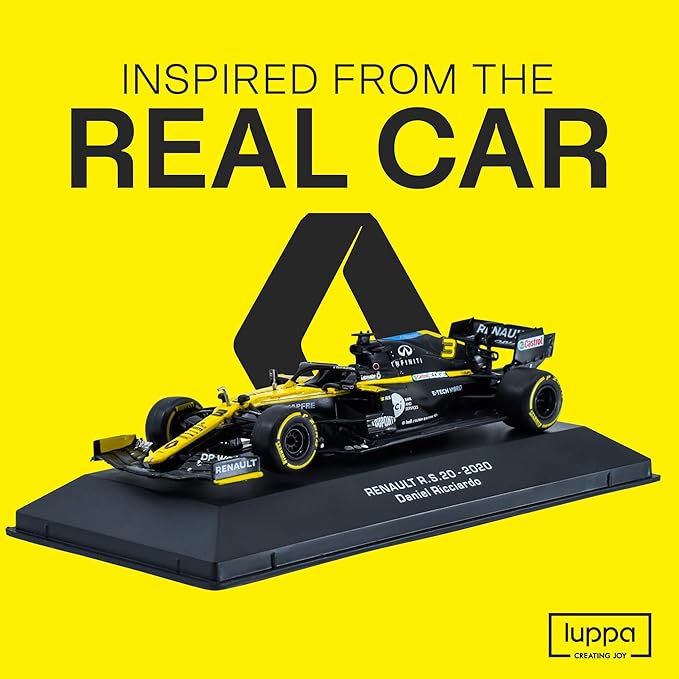 1:43 F1 Team RS20-2020 Collection Formula 1 Race # 3 Model Inspired by Daniel Ricciardo & Esteban Ocon Diecast Collectible Model