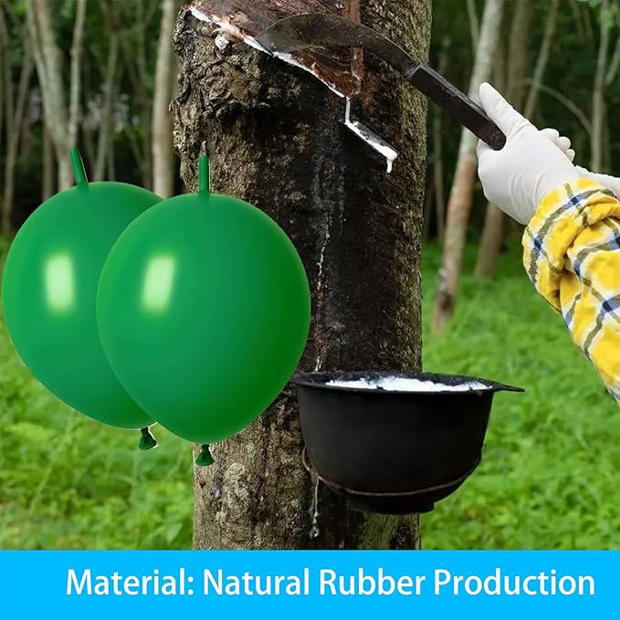 ADIDO EVA Link Balloons Dark Green 6 Inch Latex Quick Linkale Balloon 80 Pcs for Birthday, Halloween, Christmas, Party Festival Decorations