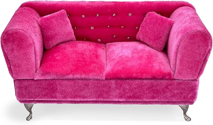 Yikko 1/6 Sofa Cushions for Dollhouse Living Room or Bedroom Decor, 12inch Dolls Accessories, Furniture for Blythe-Doll, Gift for Women Jewelry Box(K-S86)
