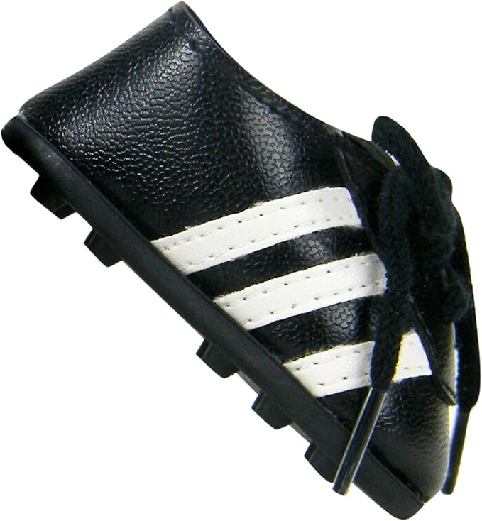 Sophia's Classic Faux Leather Football Soccer Cleat Shoes with White Striped Accents & Realistic Shoelaces for 18” Dolls, Fuchsia
