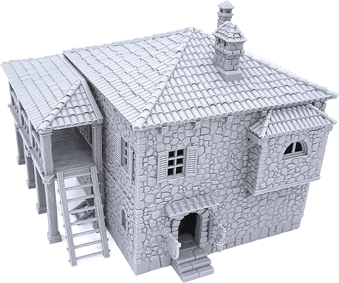 Port Tavern - DND Terrain Scenery - Tabletop RPG and Wargame Terrain 28mm Miniatures