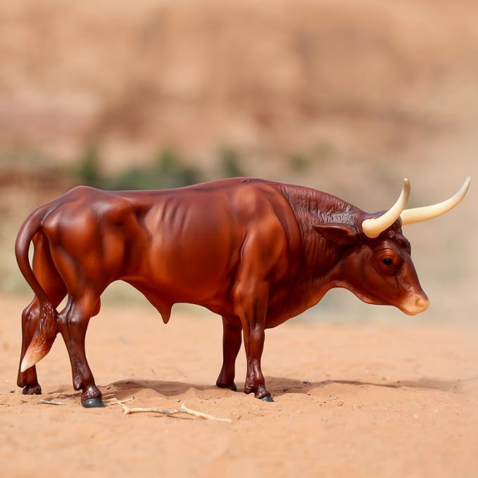Breyer Horses Traditional Series |Texas Longhorn Bull | Breyer Animals | Horse Figurine | 11.5" L X 8.5" H | Model #B-TR-10329