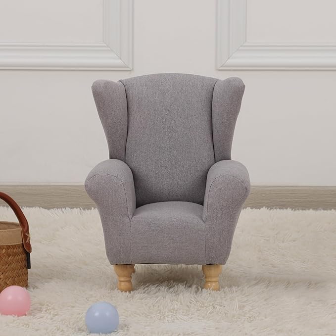 Doll Miniature Sofa, Mini Sofa&Armchair for Dollhouse Furniture,Doll Sofa Chair for Decorating Dollhouse Livng and Bed Room (4.8" Wx6.3 D) (Light Gray)