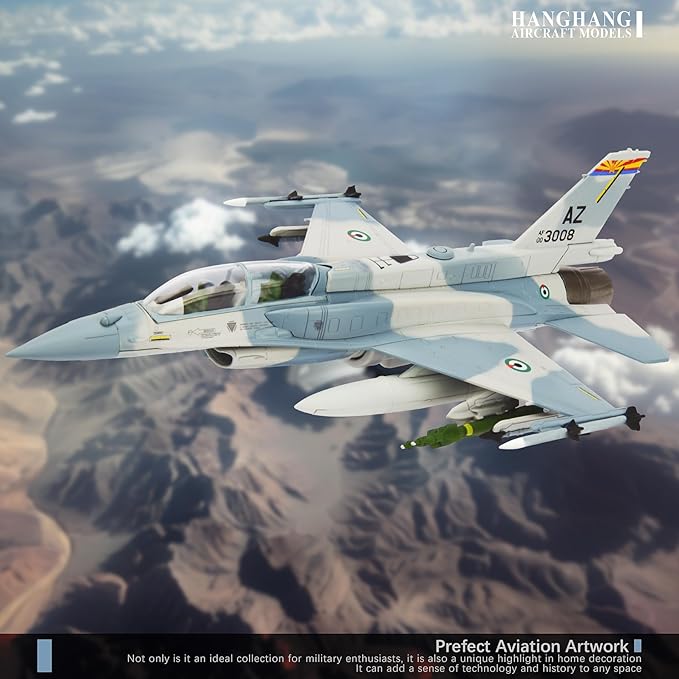 HANGHANG 1/72 Military Model Plane F16F UAE Alloy Fighter Plane Model Airplane for Collection and Gift