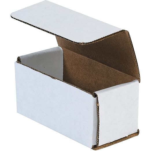 Box USA BM422 4"L x 2"W x 2"H, White (Pack of 50)