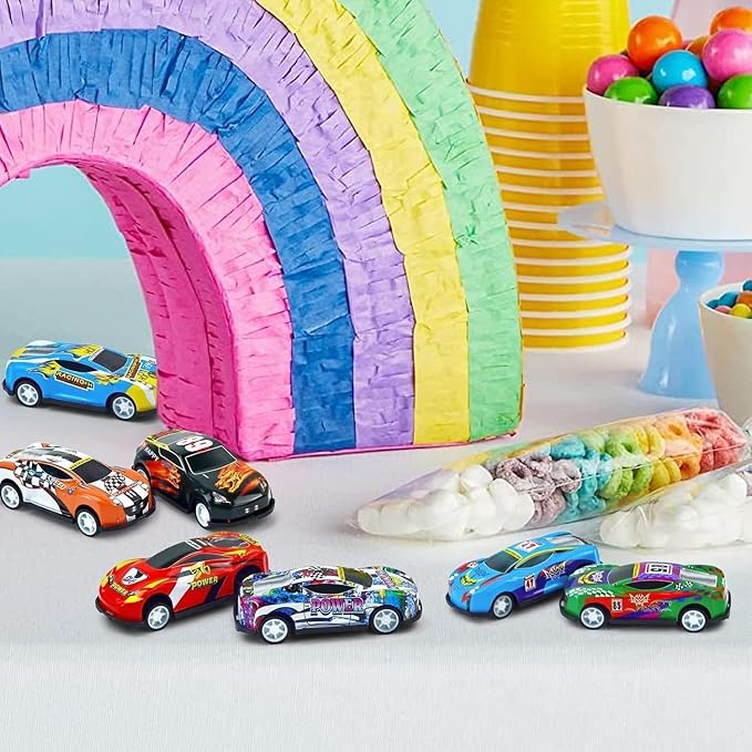 Vileafy 30 Mini Race Cars for Classroom Prizes, Party Favors for Kids 4-8 Years Old, Bulk Small Pull Back Car Toys for Treasure Box, Mini Toys Cars for Boys and Girls Valentines Day Gifts for Kids