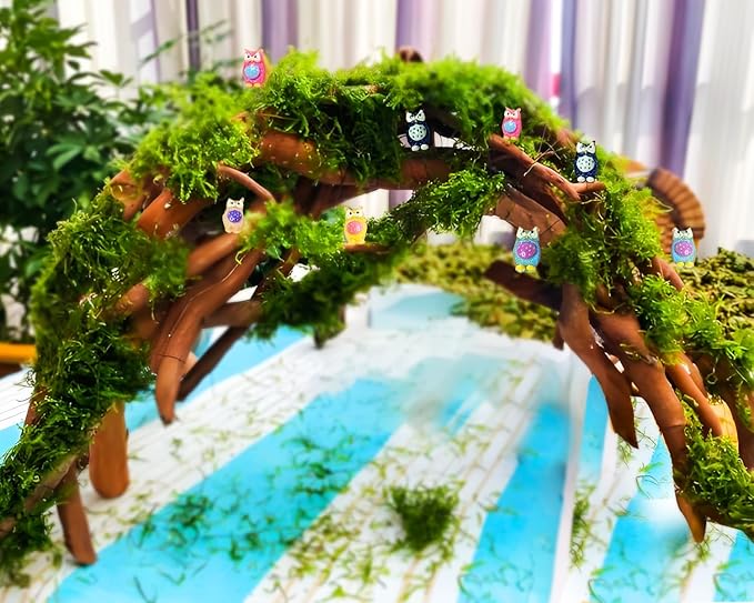 100PCS Mini Owl Decor for Dollhouse Resin Tiny Owl for Crafts Micro Miniature Owls for Fairy Garden Dollhouse Micro Landscaping Decoration