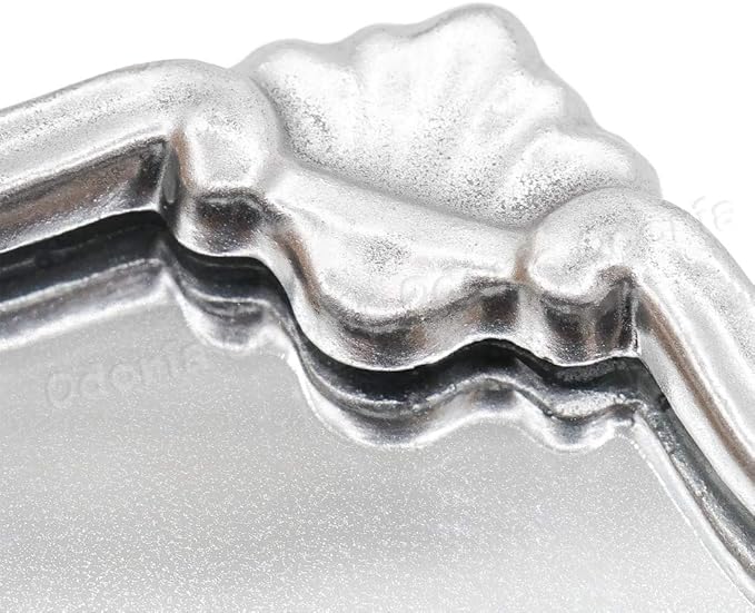 Odoria 1/12 Miniature Wall Mirror Dollhouse Decoration Accessories, Silver