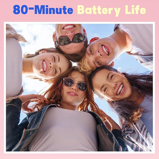 Keychain Camera, 1080P Y2K Vibe Camera, 32GB SD Card, 80 Min Record, Pocket-Sized Birthday Gift for Best Friends, Travel & Campus Life